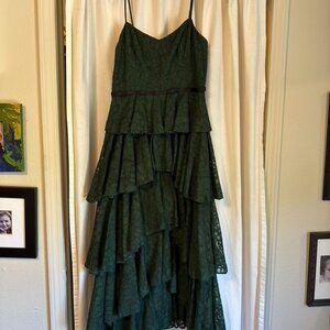 Cynthia Rowley Tiered Lace Lucy Midi Dress